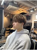 神田脩弥/刈り上げマッシュ/ラウンドマッシュ/ブラウンカラー