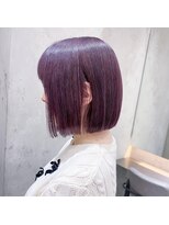 イメチェン外ハネボブ美髪ワイドバング/ショートボブ髪質改善