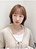 ミニウルフレイヤーカット顔周り前髪韓国ショートボブ/立川