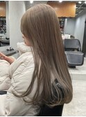 xブリーチ/イメチェン/ホワイトブロンド/外ハネボブ/美髪/