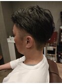 好印象ツーブロックバーバースタイル