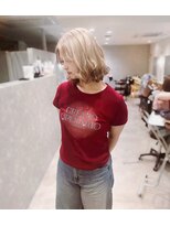 チェレ アズーリ 狭山店(Chere azuri)&nbsp;ブリーチあり・ハイトーンボブ・ボブパーマ・エンドカラー