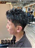 ピンパーマ×スパイキーショート