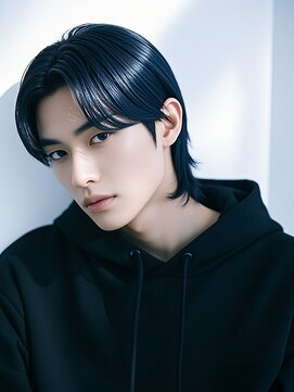 エイチ メンズ(H) ツーブロックマッシュメンズマッシュメンズウルフガイルヘア