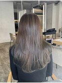 ブリーチなしグレージュカラー×レイヤーカットでイメチェンヘア