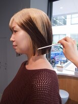 ユルクメゾンシティ 名古屋(JURK MAISON CITY) natsu style ボブ ブロンド 三毛猫カラー