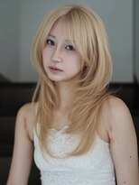 ライン(LINE)&nbsp;韓国風/レイヤー/前髪カット/オリーブ/透明感/ハッシュカット