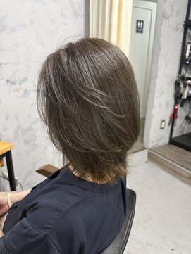 ミコ(MICO hair) レイヤーボブ×オリーブグレー