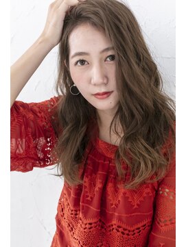 アジールヘア 東上野店(agir hair) かきあげた風の色っぽかわいいロング【上野/東上野】