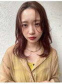 【恵比寿ro-ro】セミウェットウェーブ×ピンクベージュ