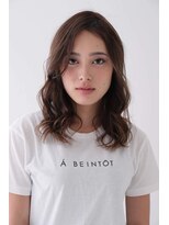 エヌプラス(N+)&nbsp;◎小顔センターパート　ハニーヘア　アッシュブラウン