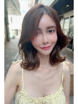 リークフー(Ree cu fuu) 10代20代30代40代50代前髪　外ハネミディアム　藤沢