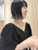 ロンドプロフィール 浦和(Lond profil)&nbsp;透明感カラー　顎下切りっぱなしボブ