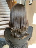 髪質改善カラー×オリーブベージュ