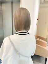 アヴァンスアンス 広島袋町店(AVANCE.ens) ハイトーンベージュ×ボブ