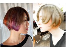 【ヘアカラー】様々な染料を、まるでオートクチュールの様に組み合わせ、ダメージ最小限を狙うカラー。