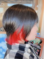 ティンカーベル(TINK‐A‐BELL)&nbsp;ショートボブ赤インナーカラー