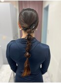 ヘアアレンジ/一つ結びアレンジ