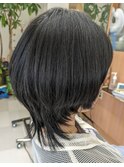 ショートウルフボブスタイル