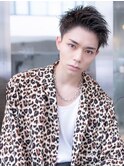 メンズスパイキーショート刈り上げ短髪ツーブロック