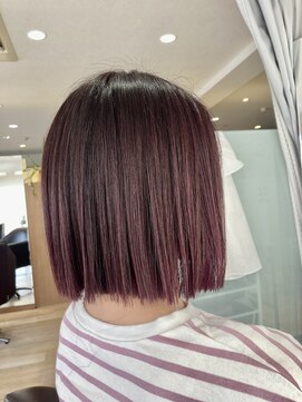 エル バイ ファースト(L by first) 【L by first】スライシングボルドーカラー×タッセルボブ