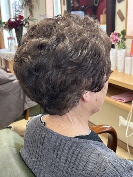 ブルージュ ショートパーマ