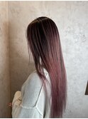 ピンクバレイヤージュ
