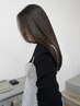 【aki指名限定】カット+ケアカラー+髪質改善メテオTR+ 2STEP式フローディアTR