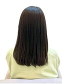 清楚で上品。王道ストレートスタイル