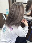 コントラストハイライト/外国人風/ミディアム/堺東