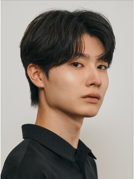 フィフス 天神大名(fifth) 天神大名フェザーパーマメンズカットシースルーマッシュ30代