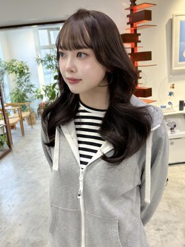 マロンブラウン/レイヤーカット/顔周りカット/♪