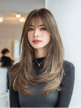 ダル 渋谷/表参道(DAL.) レイヤーカット髪質改善カラーブリーチなしダブルカラー韓国