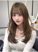 韓国ヘア/ブリーチなし/顔周りカット/レイヤーカット/