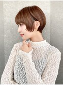 ハンサムショート/丸みショートボブ/20代30代40代50代/顔周り