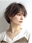 40代50代60代/脱白髪染め白髪ぼかしハイライト/大人ショート