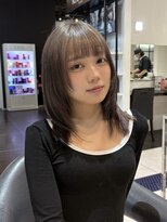 トリコ心斎橋(trico) 顔周りレイヤー×透明感グレージュ/小顔ボブ/艶髪/心斎橋