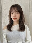 顔まわりレイヤー×モカブラウン