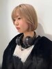 ハイトーンボブブリーチグレージュベージュ韓国ボブきりっぱ