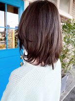 アズグロウ エクラ(AS GROW 'eclat) 軽やか艶ブラウンミディハイライトカラー