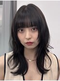 ハッシュカット/グレージュ/デザインカラー/表参道