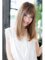 エヌアンドエー 春日部東口店(hair shop N&A)&nbsp;鎖骨ミディアム×ゴールドベージュ×3Dレイヤー