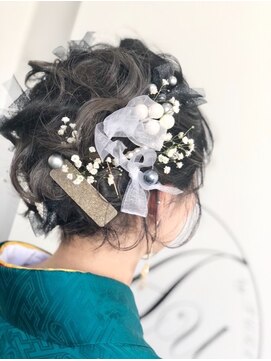 オートル 綱島店(AUTRE by FUGA hair) 成人式☆ショートアレンジ【AUTRE　綱島店】