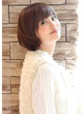 【３０代・４０代・５０代】丸みが綺麗なナチュラルボブ