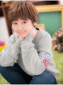大人かわいいオン眉個性的小顔マッシュヘアc4川口20代30代40代