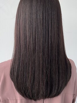 ローウェ 青山 表参道(Louwe) ナチュラルピンクブラウン◎縮毛矯正◎髪質改善◎イルミナカラー