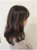 ナチュラルハイライト×ベージュブラウン