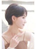 30代40代50代 小顔ひし形丸みショートヘア　【LU-CA恵比寿】
