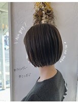 ヘアーチェリーコーク ランプ(HAIR CHERRY COKE Lamp)&nbsp;＊ミニボブ×アッシュグレー