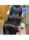 [髪質改善]ノンダメージストレート+超高濃度水素ケア+シルクtr